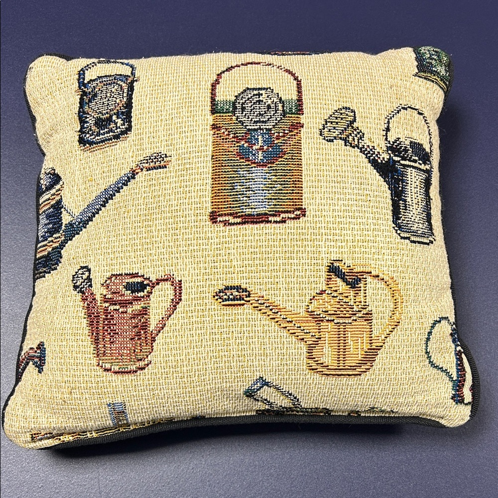 Decorative Watering Can Accent‎ Pillow